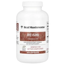 Reishi, Mushroom Extract Powder, 200 Capsules