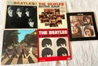 5 BEATLES original LP albums personally owned from MEET the BEATLES to LET IT BE