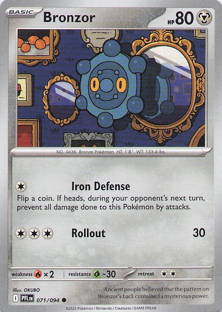 Pokemon Card - Bronzor - (071/094 - Phantasmal Flames)