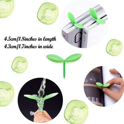 Silicone Bookmark Green Grass Sprout Buds Indentifier U A B1S8 Marker Books E5V3