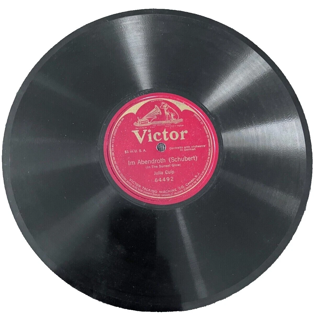 Aria Classical Very Good (VG) Sleeve 78 RPM Vinyl Records