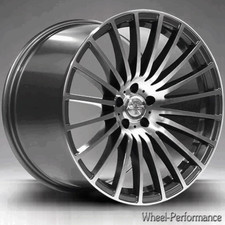 20 Zoll AW5 Alufelgen 9x20 5x108 ET40 grau hochglanzpoliert für Volvo