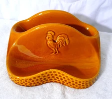 Vintage  Chadwick Ceramic Napkin Holder With Rooster Design Japan