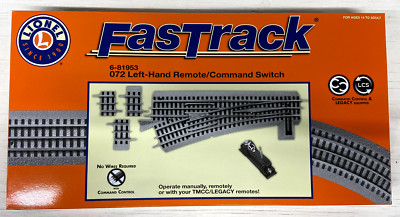 Lionel 6-81953 Brand New FasTrack O72 Remote Command LH Switch