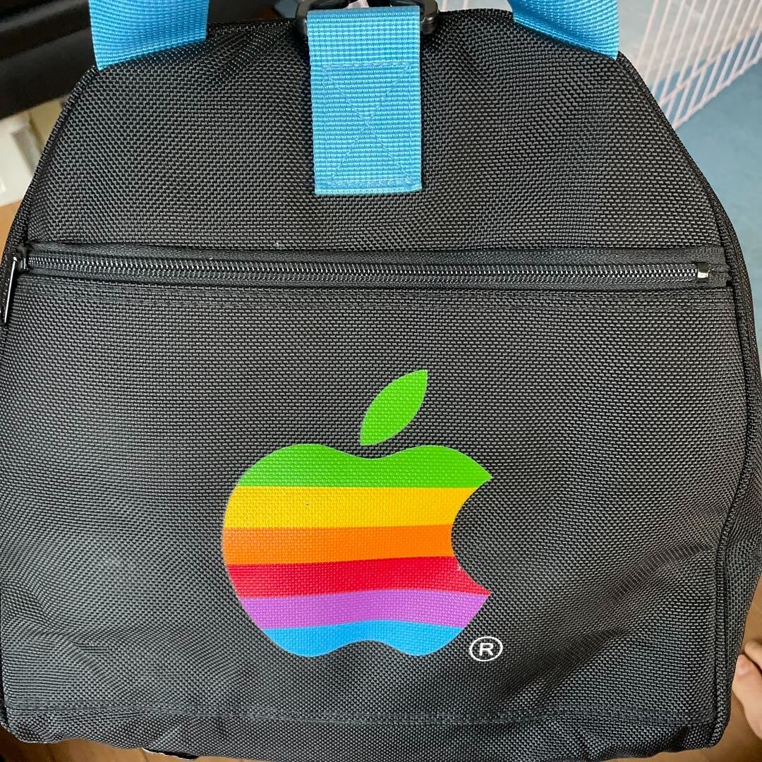 【非売品】Performa（Apple Macintosh）　ボストンキャリー Apple Computer Performa Boston bag Rainbow Logo Macintosh