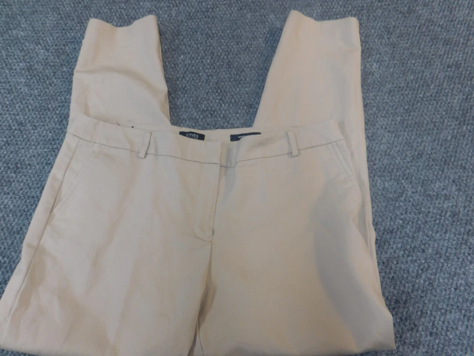 Jones New York Mujer Pantalones 33 Beige Gracia Tobillo Chino Foto 2 de 4