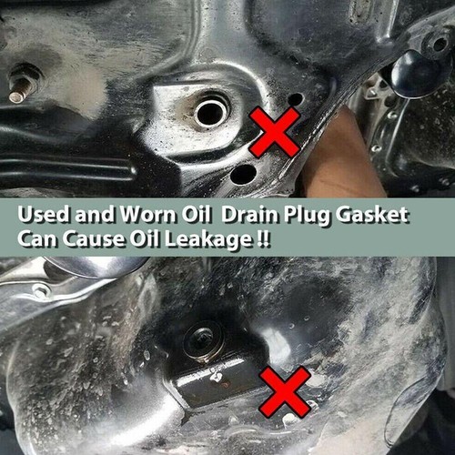 10x 90430-12031 Oil Drain Sump Plug Washers Gasket 12mm 2DP5 P9I9 T3N4 - Picture 3 of 8