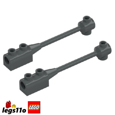 Lego Stange 1x8 m. gebogenem 1x2 Stein & Achshalter NEU - 2x Stück - 30359 / 60572