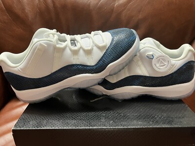 Nike Air Jordan 11 Low Navy Snakeskin DMP Cement Travis Reimagined Size 10 New