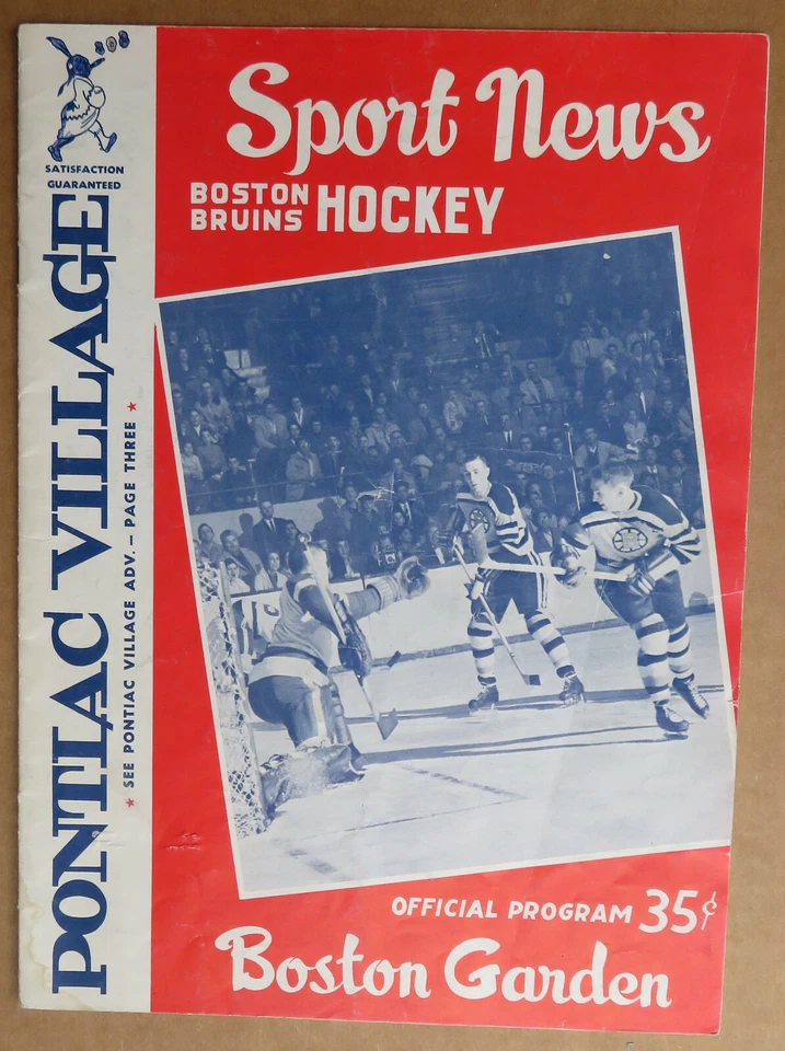  Vintage Boston Bruins 1959-60 Boston Garden Program  - Image 2 of 4