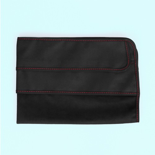 27 Inch Black Polyester Computer Monitor Cover Protector with Inner Lining with
