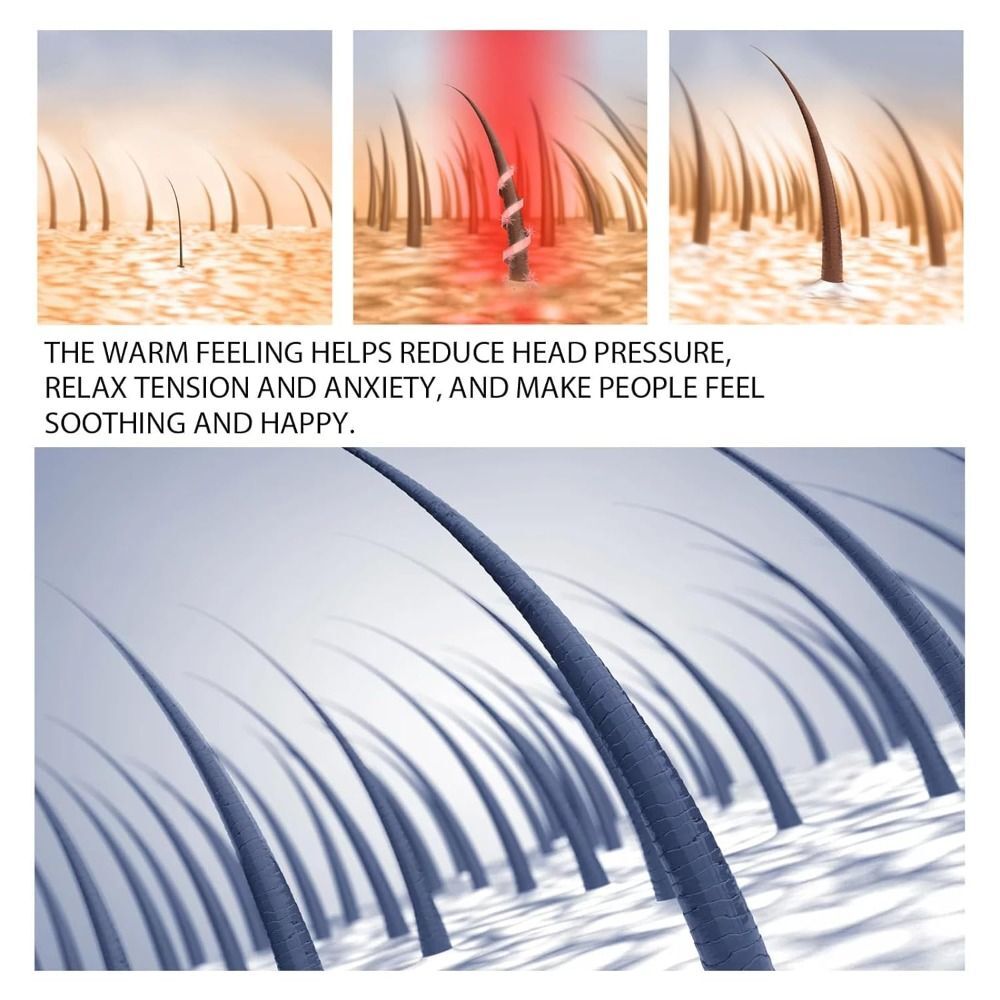 2 Mode Thermal Hat Adjustable Head Massage Cap Portable Steam Caps Hair