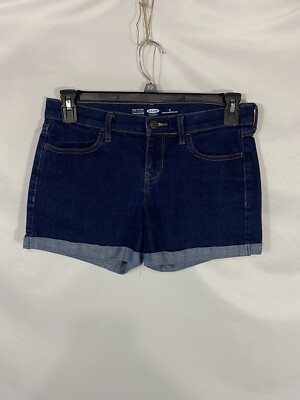 Old Navy Womens Size Blue Mid-Rise Semi-Fitted Cuffed Denim