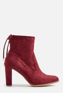 justfab burgundy booties