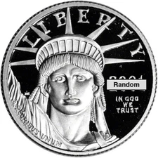 American Platinum Eagle Proof 1/4 oz $25 - Coin in Capsule - Random Date