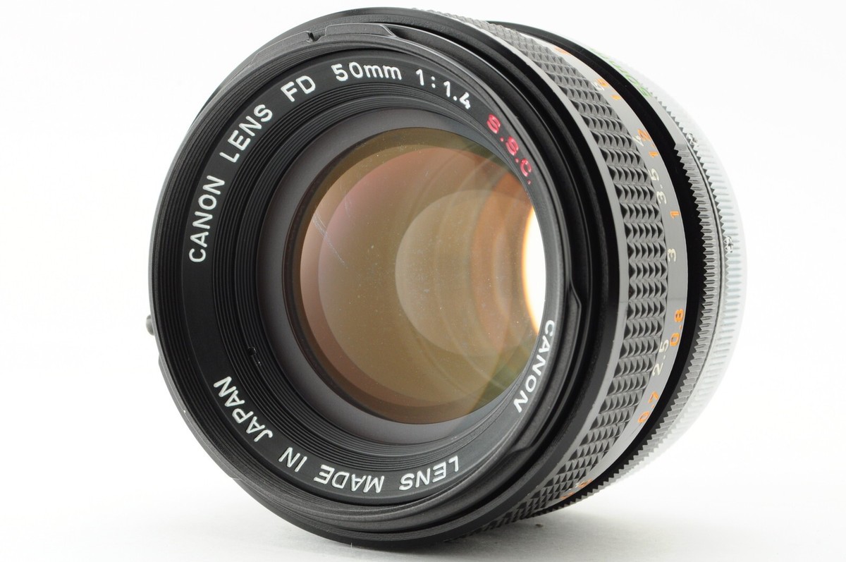 【極美品・整備済み品】Canon FD 50mm f1.4 S.S.C SSC Excellent+5] Canon FD 50mm f1.4 SSC S.S.C. MF Standard Lens