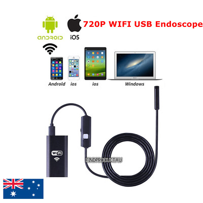 WIFI USB Endoscope Waterproof Inspection Camera IPHONE Android OTG Smart Phone