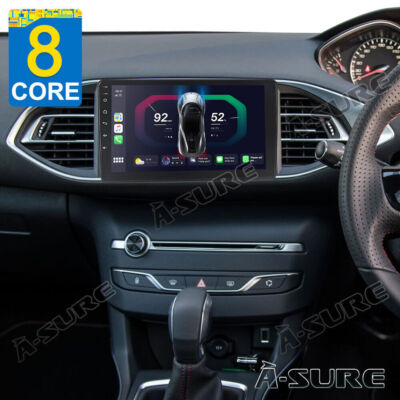 9'' 4+64G Android14 Carplay Autoradio GPS Navi WIFI Für PEUGEOT 308 II T9 2013-21