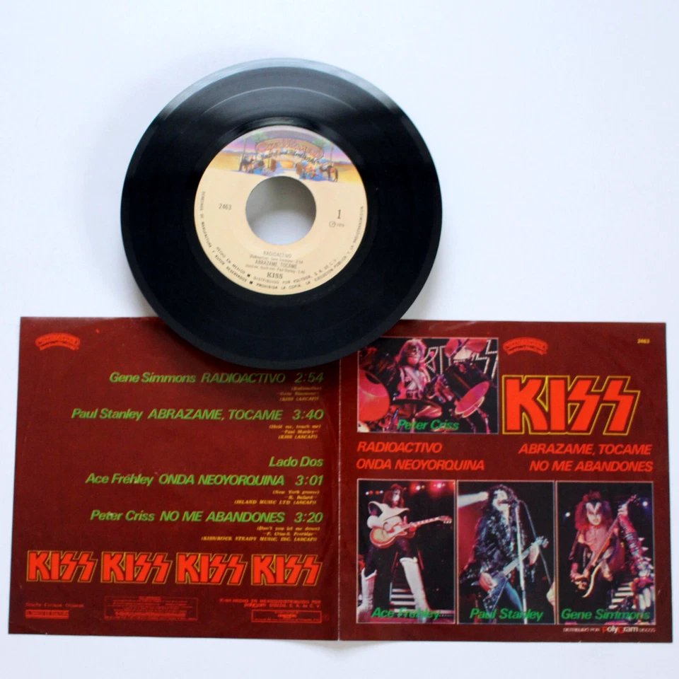 ORIGINAL 1979 KISS NEW YORK GROOVE EP 7" VINYL 45 ACE FREHLEY - Image 3 of 4