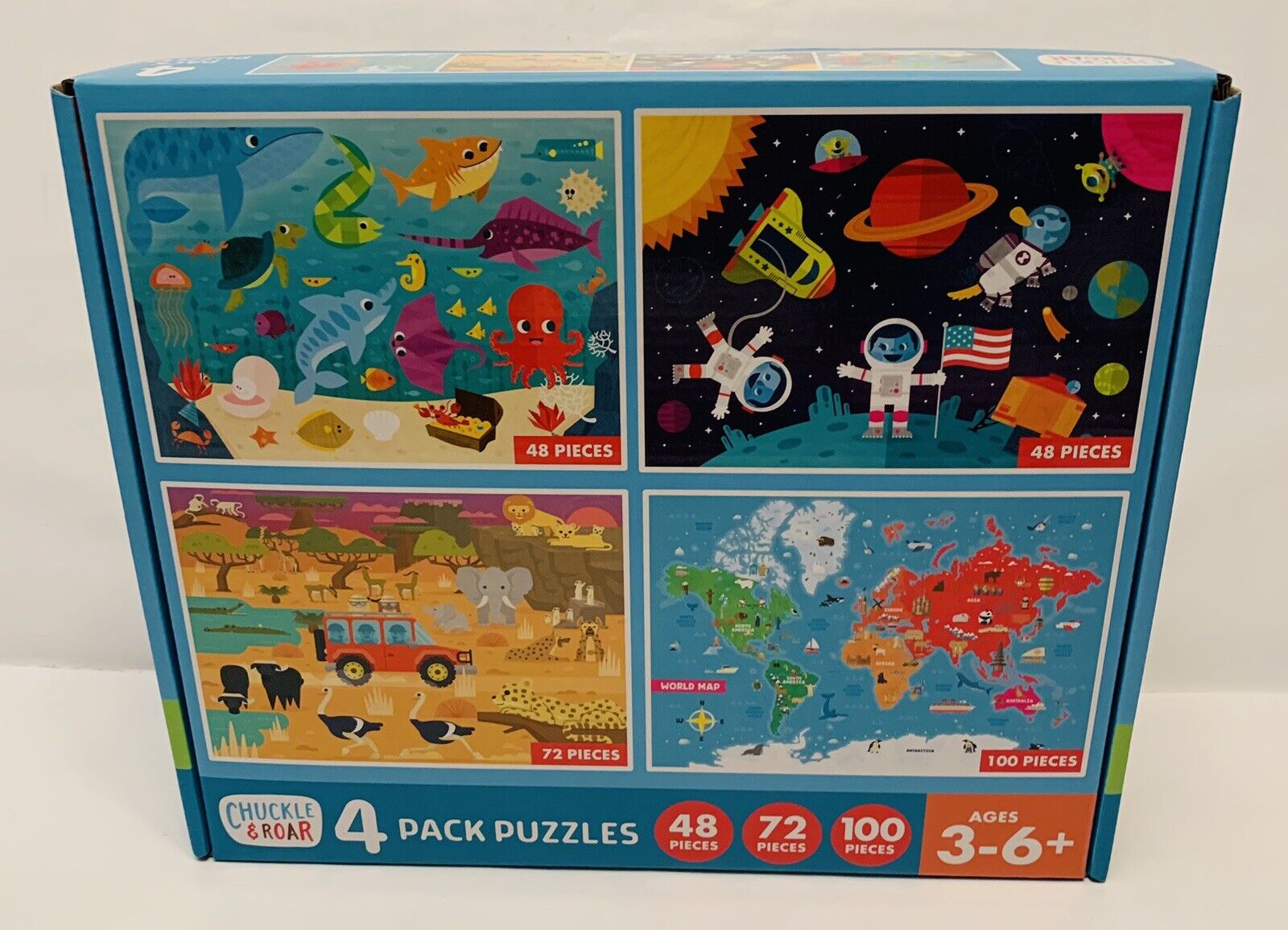 Chuckle & Roar Jigsaw Kids Puzzles 4pk