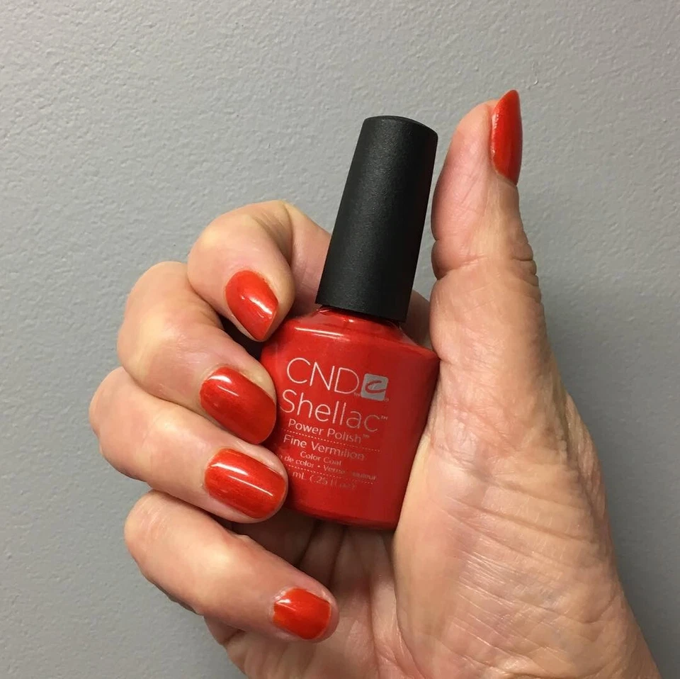 CND Shellac Fine Vermillion 7,3 ml Neu Nagellack Top Super Qualität UV LED - Bild 3 von 3