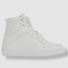 398 Zadig Voltaire Women's White Flash High-Top Sneaker Shoes Size 39