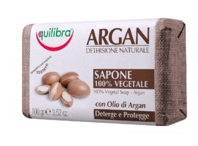 Equilibra Arganölseife 100% Naturkosmetik, 100g - Handgemacht
