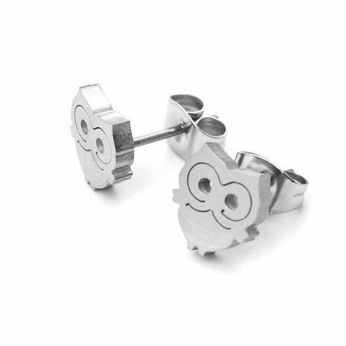 Pendientes de plata de acero inoxidable 304 tachuelas niños joyería pequeños pendientes escolares Reino Unido - Imagen 7 de 11