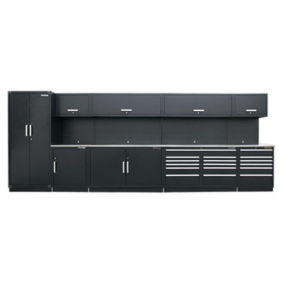Sealey Complete Modular Workshop Storage Combination - Stainless Steel Workto...