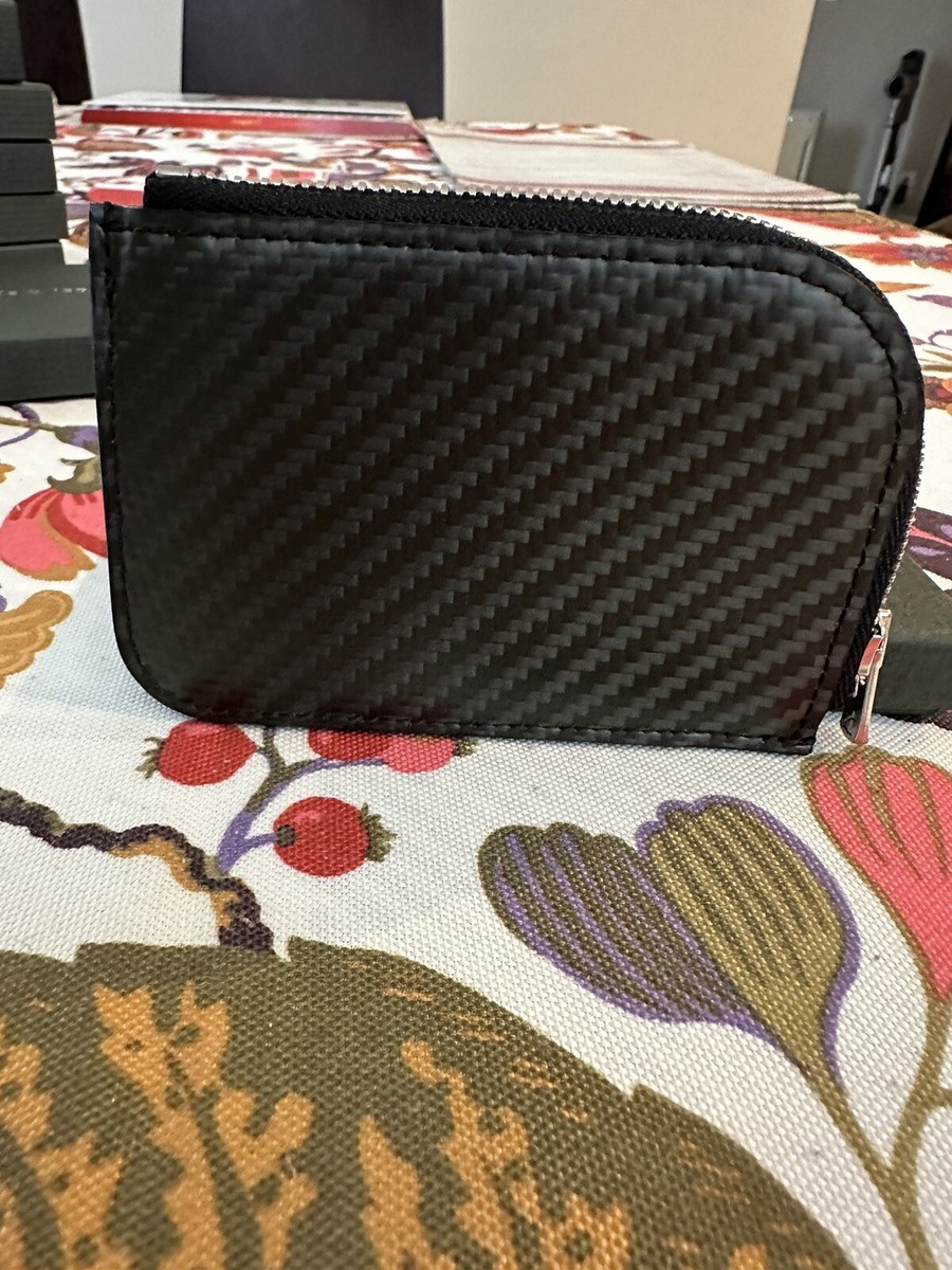 hide k 1896 RFID Leather Compact Zipper Wallet | eBay