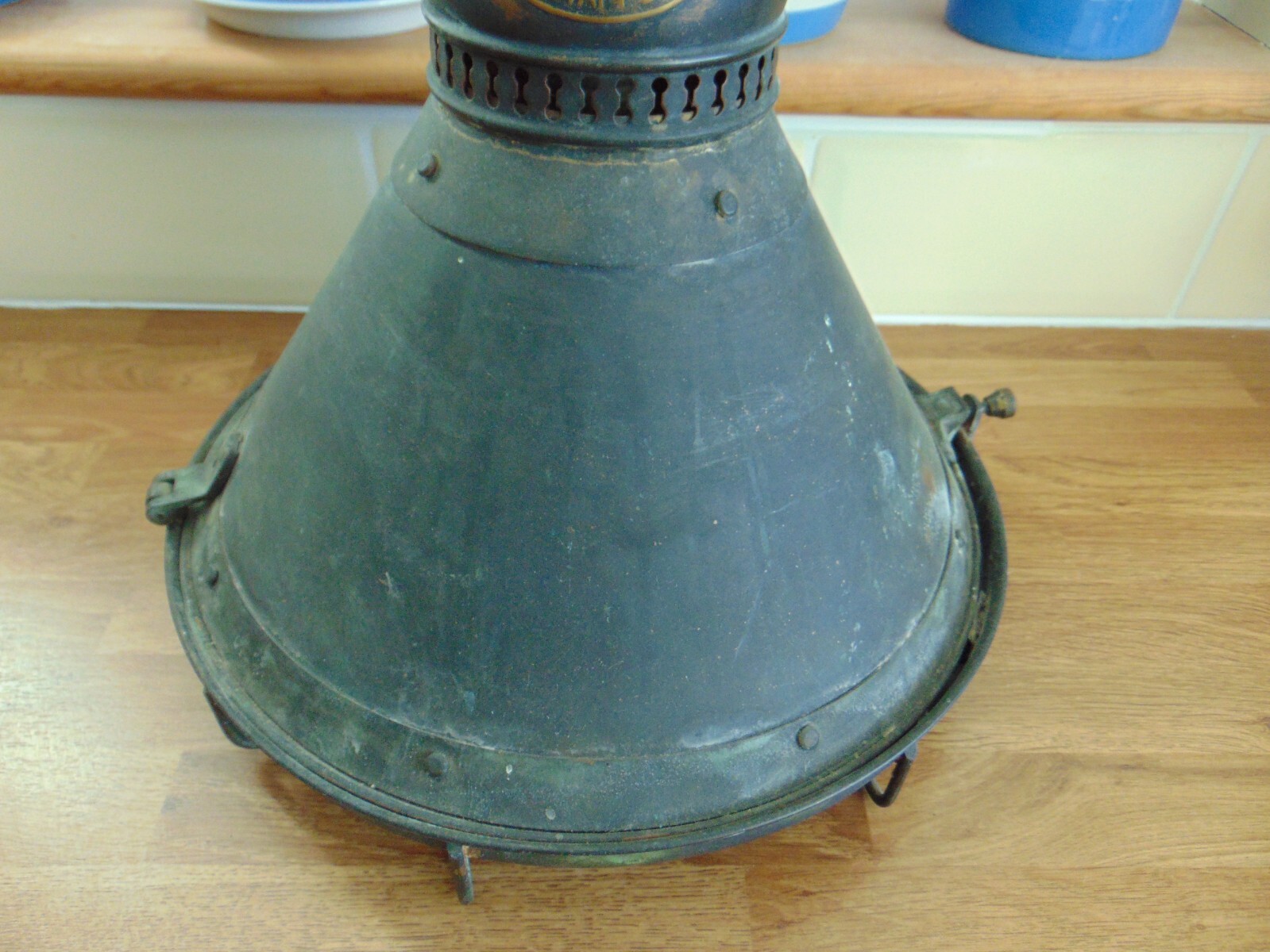 VINTAGE CANNOCK MINING AND MINERAL Co COPPER CEILING PENDANT LAMP