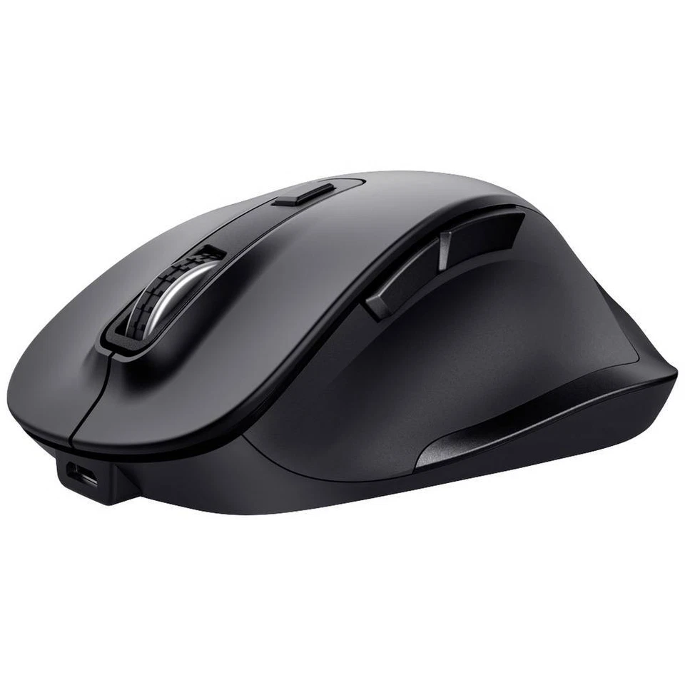Trust FYDA Ergonomische Maus Funk Optisch Schwarz 6 Tasten 2400 dpi Ergonomisch, - Bild 2 von 4