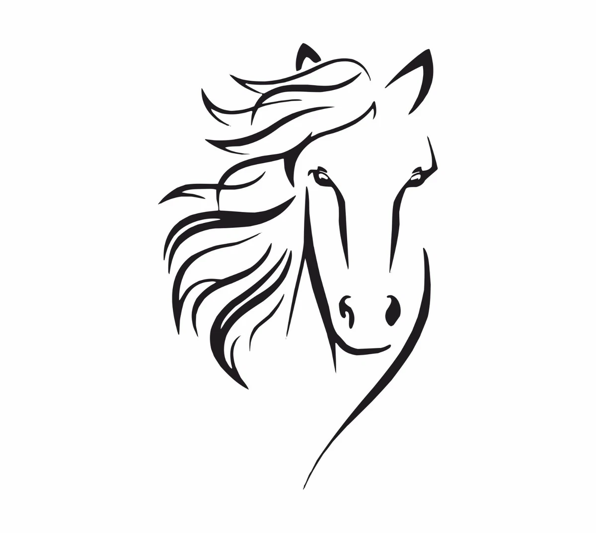Tribal Horse Car Sticker Decal Vinyl Laptop Window Bonnet Bumper Table  Animals | eBay