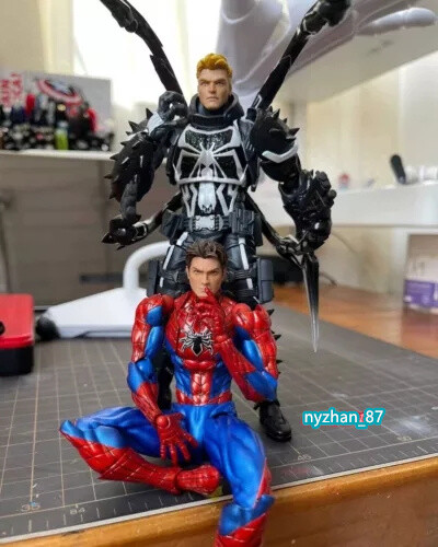 1:12 Spider-Man Peter Parker Head Sculpt Model For 6''Male Mafex Figure Body Toy - Picture 4 of 4
