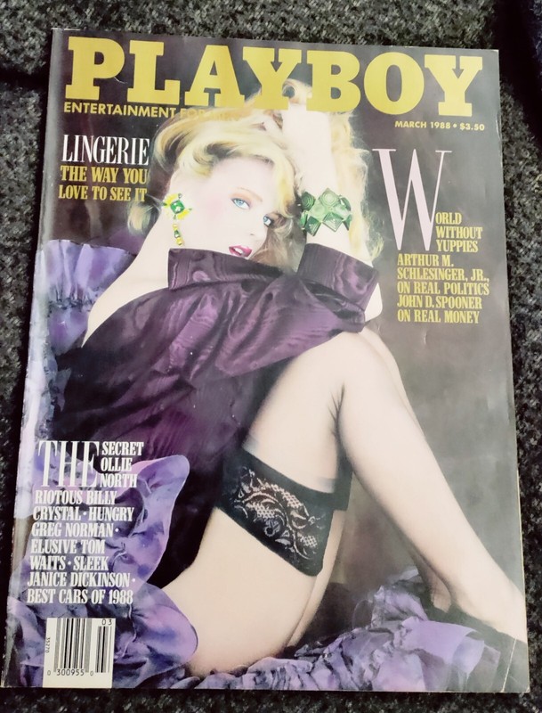 💥Playboy Magazine March 1988  Susie Diane Owens CF Lingerie Pictorial Tom Waits