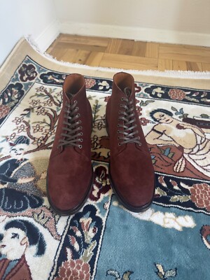 NWOB Unworn Viberg Janus Terre Suede Wholecuts Boots Size