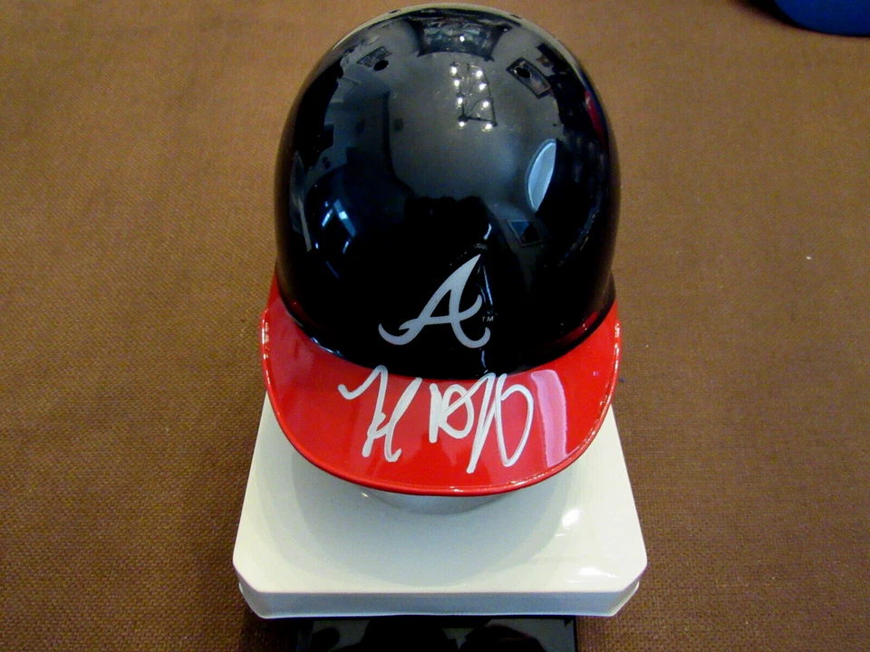 FRED MCGRIFF 1995 WSC ATLANTA BRAVES HOF SIGNED AUTO MINI HELMET JSA BEAUTY - Image 2 of 4