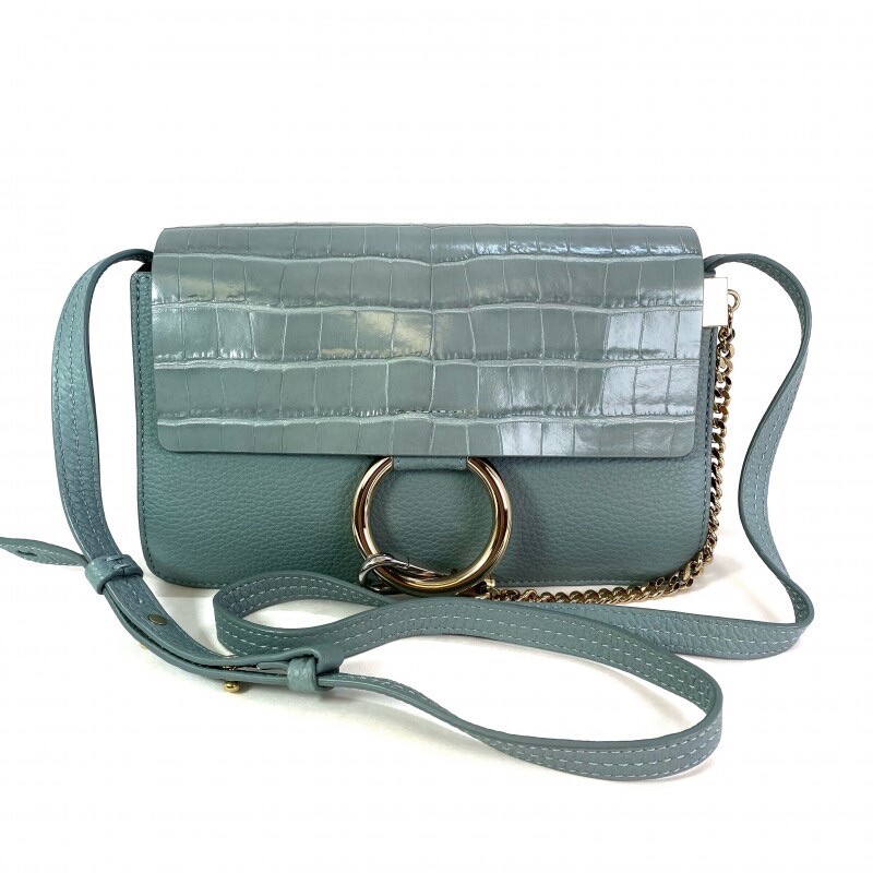 Chloe Croc Faye Crossbody Gem