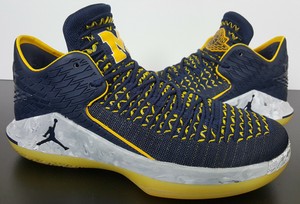 jordan university of michigan air jordan xxxii low basketball shoes