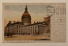 Historic Court House, St Louis Missouri, Posted 1906, Undivided Back Postcard