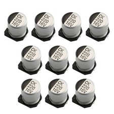 Capacitor 10pcs 220uf 16v 20 Smd Aluminium Electrolytic Capacitors For Arduino