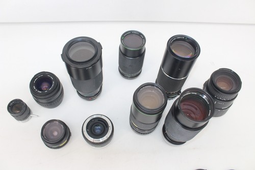 F x10 Vintage Camera Lenses Inc Sigma 70-300mm, Hanimex 200mm, Vivitar 28mm etc - Afbeelding 6 van 12