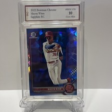2022 Bowman Chrome Maysn Winn Sapphire Rookie #BDC-170 TFG GEM MINT 10