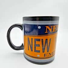 New York State License Plate Coffee Mug NYC Drinking Cup Empire State Souvenir