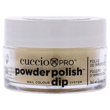 Cuccio Pro Powder Polish Nail Colour Dip System - Metallic Lemon Gold - 0.5 oz