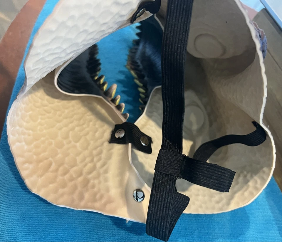 Máscara facial disfraz dinosaurio adulto Foto 3 de 4