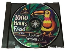 Vintage AOL America Online 7.0 CD Disk Trial Software 2001 1000 Hours