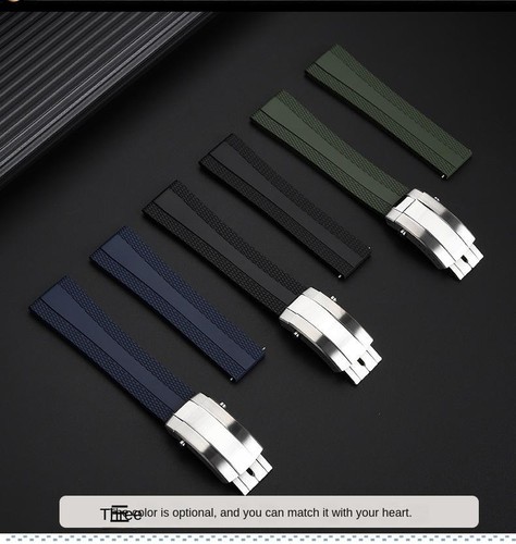 22mm Rubber Strap Bracelet For 42mm Breitling Superocean A173 Navigator/Avenger - Picture 10 of 30
