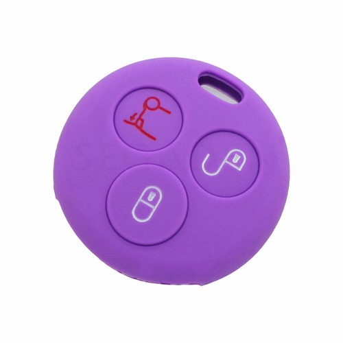 3 BTN Silicone Remote Key Fob Case Cover fit for BENZ SMART Fortwo Forfour City - Picture 30 of 49