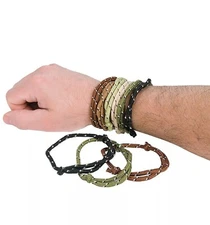 72 Camouflage Friendship Rope Bracelets Party Favors Treasure Box Military
